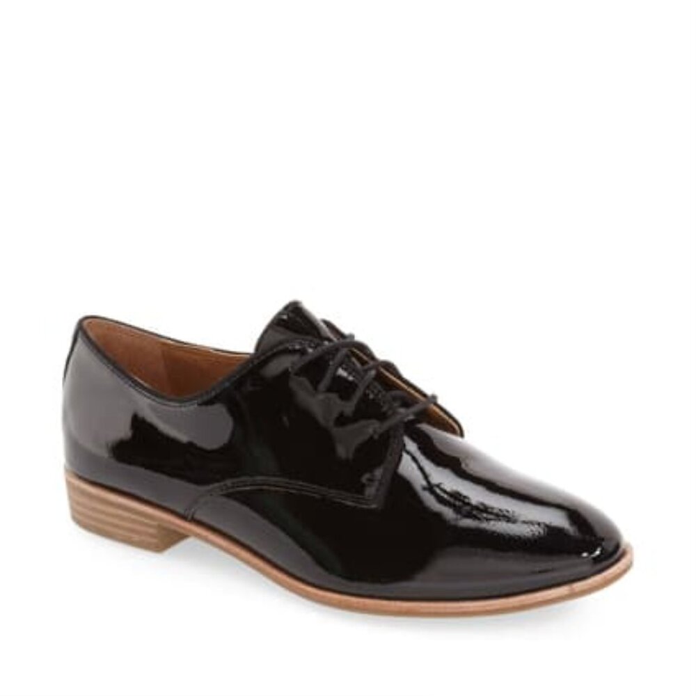GH Bass Ella Oxford Shoes Patent Shiny Size 8 Women